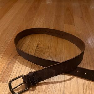 American Eagle Outfitters Dark Brown Leather Belt